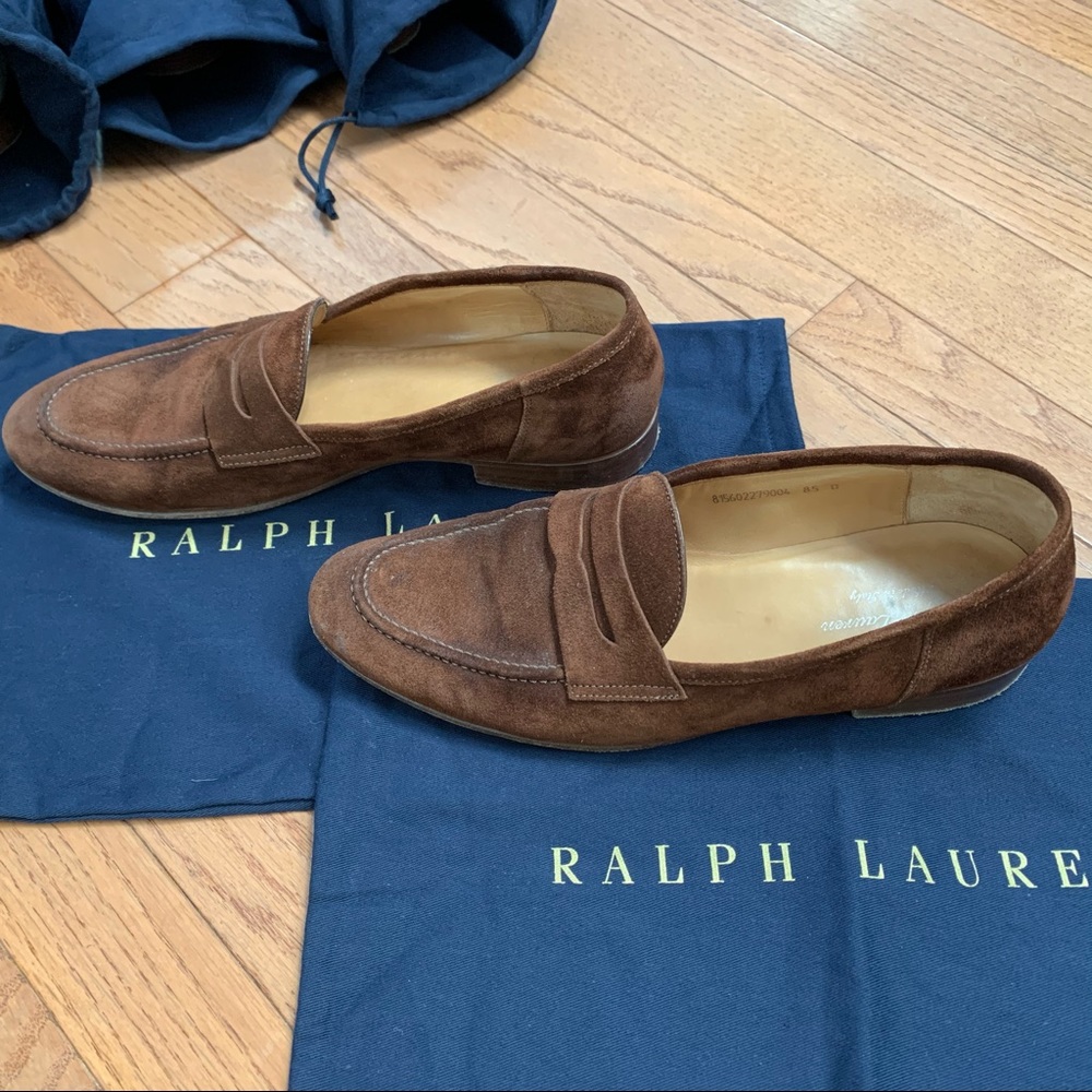 Ralph Lauren Purple Label Suede Loafers